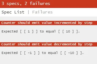 Tests failing after refactor